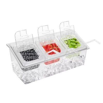 Dispenser Buah Tempat Bumbu Kulkas Baki untuk Bar dan Dapur